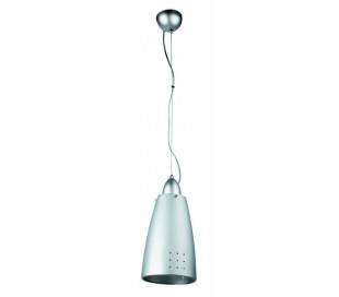 Vulcano-1, lampe suspension, en métal et aluminium E27 nickel mat.