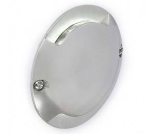 Lampe à LED pour mur extérieur surface de couleur nickel mat en aluminium - KEENAN