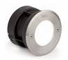 Lampe LED à encastrer jardin en acier de couleur nickel mat - LED-18