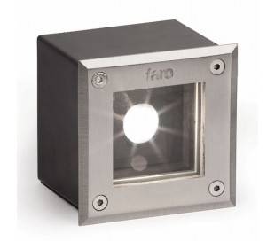 LED lampe froide encastrée dans le jardin en acier coloré nickel mat - LED-18