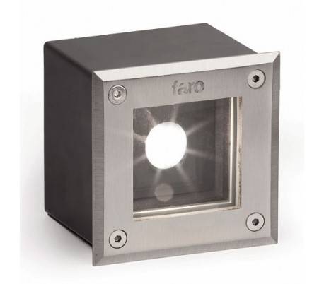 LED lampe froide encastrée dans le jardin en acier coloré nickel mat - LED-18