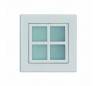 Downlight pour intérieur gris métal CARRÉ G4-3