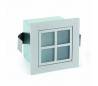 Downlight pour intérieur gris métal CARRÉ G4-3
