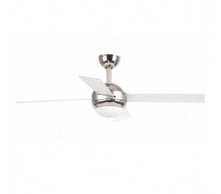 Nickel mat avec lumière HONOLULU modèle de ventilateur de plafond