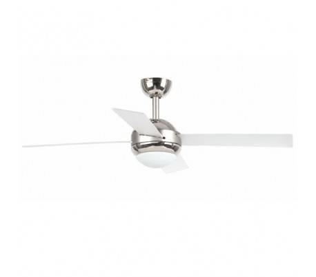 Nickel mat avec lumière HONOLULU modèle de ventilateur de plafond