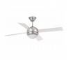 Nickel mat avec lumière HONOLULU modèle de ventilateur de plafond