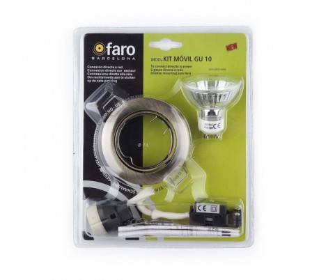 Kit Zamac pour blister GU10 mobilier blanc Downlight intérieur