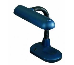 Les lampes de bureau en métal et PVC intérieur OMEGA PL bleu foncé