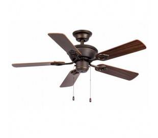 Brun foncé avec la lumière ventilateur de plafond modèle Maewo