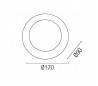Encastré downlight chaud polycarbonate Volart intérieur blanc LED