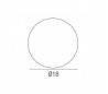 Spots de fer Platon-1 couverture blanche avec 2 AMPOULE E27