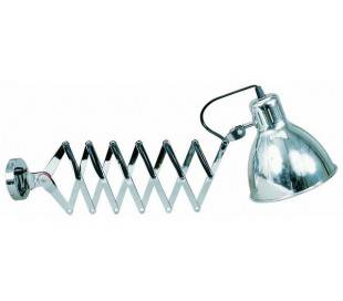 Appliquer métallique extensible LOLA-2 pour E27 lampe en aluminium intérieur