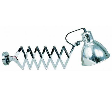 Appliquer métallique extensible LOLA-2 pour E27 lampe en aluminium intérieur