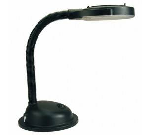 PVC loupe Lampe de bureau lentille en verre pour l'intérieur noir G10
