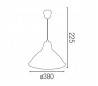 Aluminium Suspension lampe en aluminium extrudé pour-1 interne E27