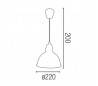 Pendentif interne en aluminium aluminium aluminium E27-2