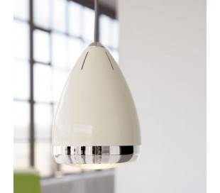 Toit pendentif en acier LAMPETTA intérieur beige E14