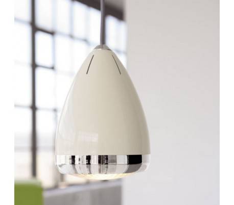 Toit pendentif en acier LAMPETTA intérieur beige E14