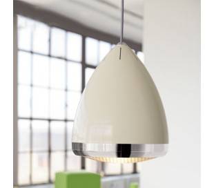Toit pendentif en acier LAMPETTA intérieur beige E27