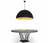 Pendentif en verre plafond en fibre G MAGMA pour interne Negro Gold-E27