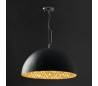 Pendentif en verre plafond en fibre G MAGMA pour interne Negro Gold-E27