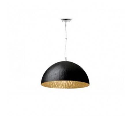 Plafond Pendentif P MAGMA en fibre de verre intérieur Oro Negro-E27