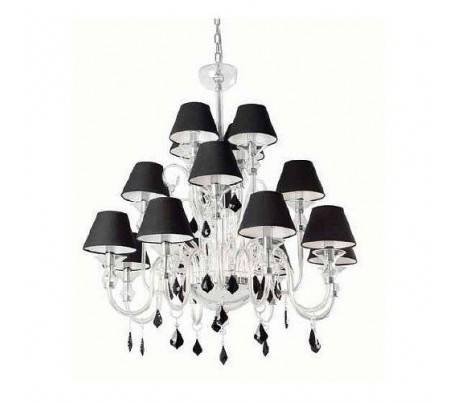 Métal pendentif plafond intérieur MURANO E14 noir