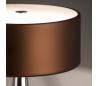 G9-brun opaque de vinyle Chrome-Aluminium Lampe de table Cristal interne