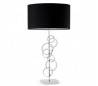 Maple-Textil Lyon intérieur chrome-Negro Lampe de table E27