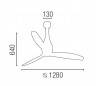 Modèle ETERFAN gris ventilateur de plafond