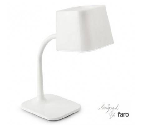 Lumière flexible en acier à l'intérieur de bureau E27 blanc