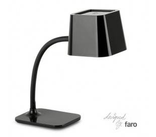 Lumière flexible en acier à l'intérieur de bureau E27 noir