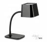 Lumière flexible en acier à l'intérieur de bureau E27 noir