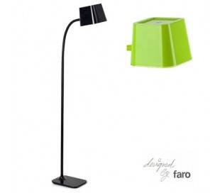 Base de la lampe en acier intérieur salon FLEXI verte E27