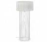 Pied de lampe Linda Hall Maple-Textil intérieur blanc 1 L E27