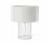 Bureau d'érable-Textil LINDA L blanc intérieur lampe E27 1