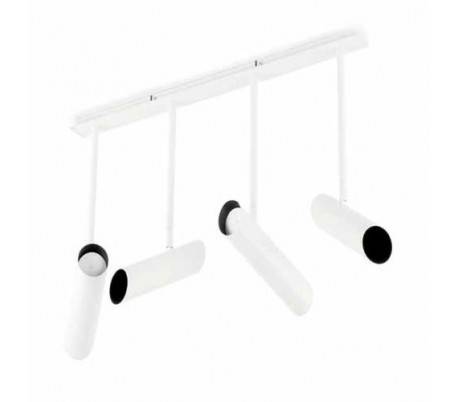 Pendentif en acier noir LINK plafond intérieur 4 L GU10