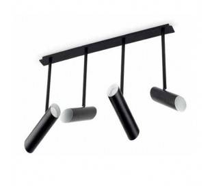 Raccordement en acier Plafond suspendu pour 4 L blanche interne GU10