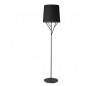 Pied Salle arbre en métal noir de lampe d'intérieur 1 L E27