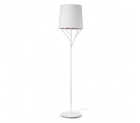 Arbre de pied en métal lampe salle blanche à l'intérieur 1 L E27