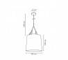 Tige de métal pour pendentif interne blanc 1 L E27 plafond