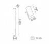 Ally en aluminium, en acier inoxydable de mur intérieur lampe GU10 mur