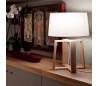 Metal-Madera BLISS bureau intérieure Marron-blanco lampe E27