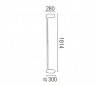 Nexus métal lampe salon pied intérieur blanc mat E27