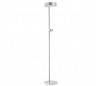 Salon Lampe à pied avec lien de lecture en métal léger pour l'intérieur nickel satiné E27