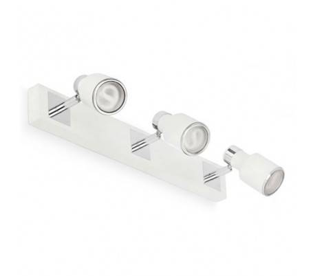 3 Acier BLAT lumières Applique pour intérieur et chromé Blanco GU10