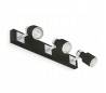 3 Acier BLAT lumières Applique pour l'intérieur et le chrome Negro GU10