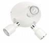 3 Acier ampoules lumineuses Blat soffite à Blanco et chrome GU10