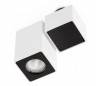 Plafond en aluminium et en acier SQUAD-1 pour interne GU10 blanc opaque