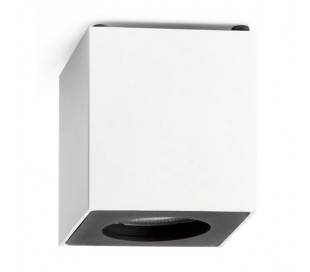 Plafond en aluminium et intérieur en acier SQUAD GU10 blanc mat